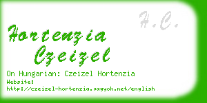 hortenzia czeizel business card